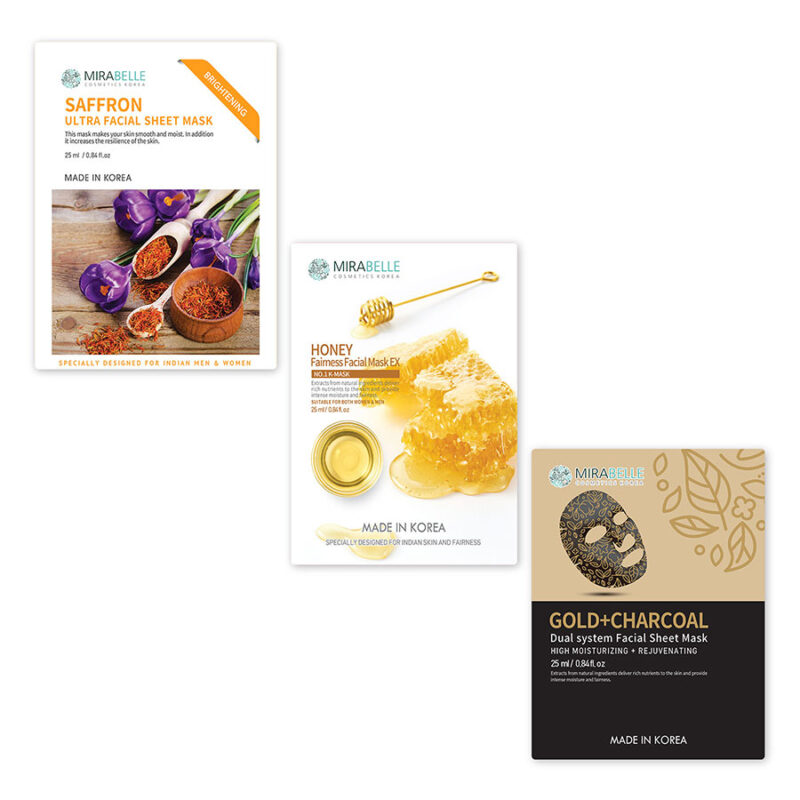 Mirabelle Cosmetics (3 Facial Sheet Mask Random) THEBSTORE