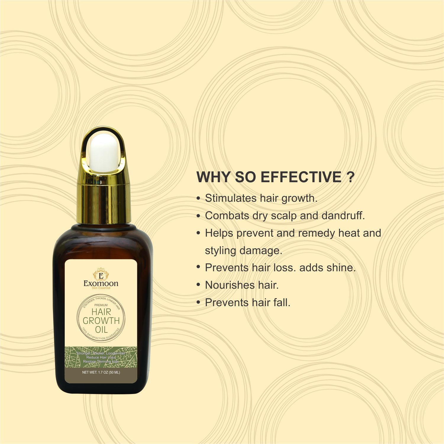 Buy Exomoon Premium Hair Growth Oil Upto 85% Off - THEBSTORE