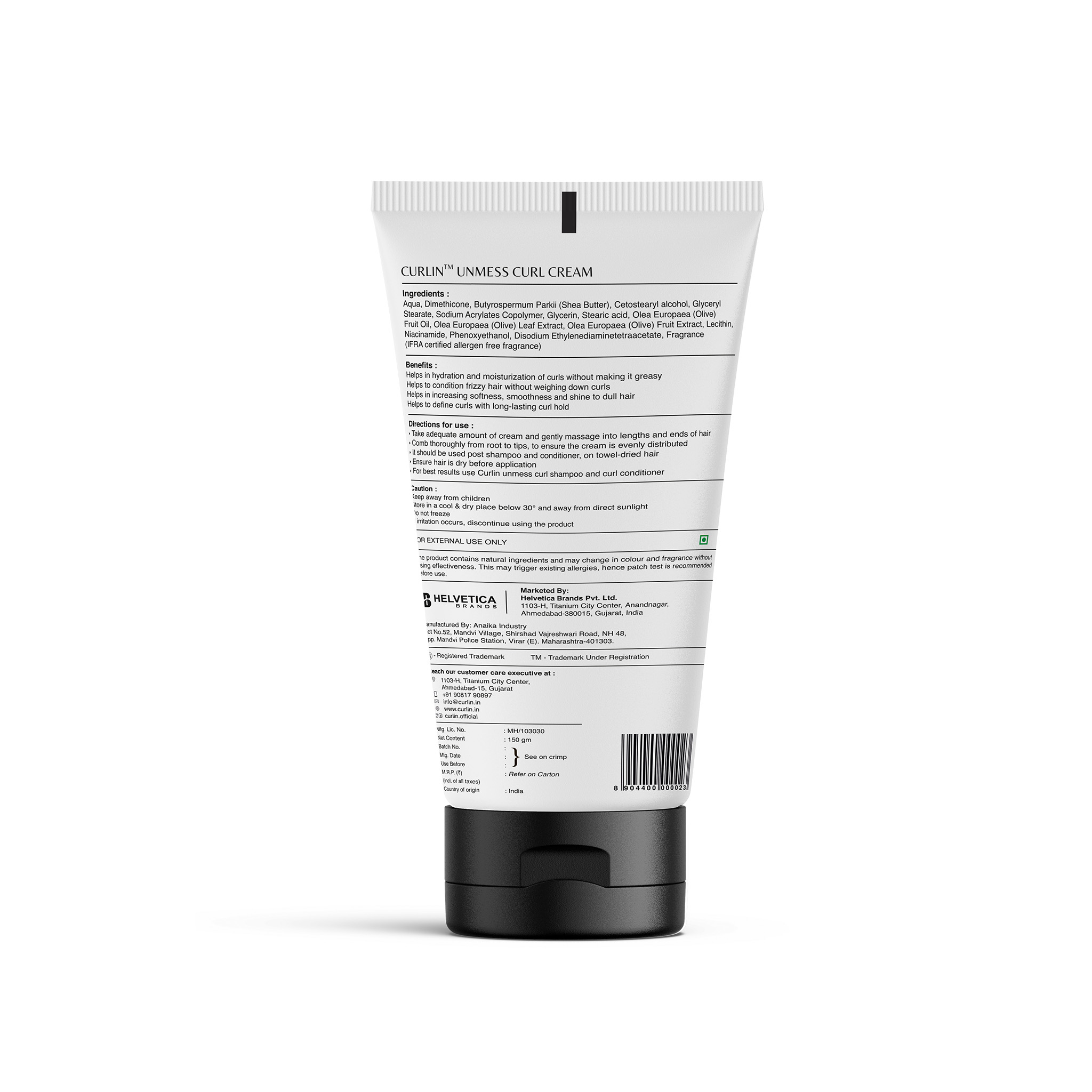 Buy Curlin Moisturising Curly Hair cream Shampoo Online 25% Off- THEBSTORE